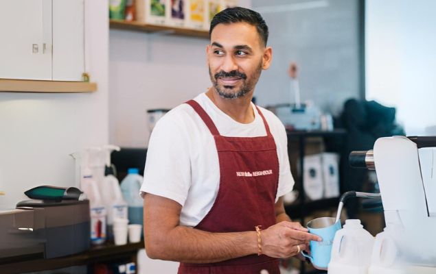 Friendly Barista at Work